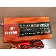 Инвертор (преобразователь) 12V-220V 1000W (чистый синус)